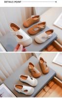 Zapatos planos transpirables de suela blanda de princesa de cuero para niña, informales, estilo coreano, primavera, 2024 - details 3
