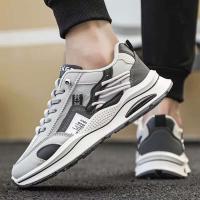 Y Zapatillas de deporte informales para hombre con cordones y plataforma baja, versátiles y de fondo grueso - details 5