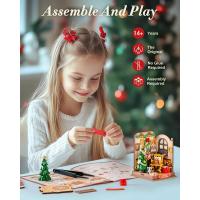 Robotime Rolife Mini Casa de Hogar Decoración de Hogar de Navidad Modelo de Rompecabezas de Madera DIY 3D Coleccionables de Juguetes y Juegos - details 5
