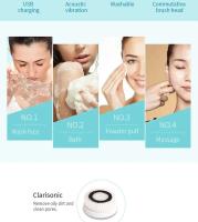 Cepillo Facial eléctrico 4 en 1, masaje, lavado, limpieza Facial giratoria, eliminación impermeable, exfoliante de poros y espinillas - details 11