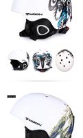 Casco de esquí para adultos y jóvenes, protección de cabeza PC + EPS para deportes de nieve y snowboard, homologado CE - details 5