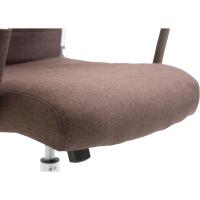 Silla De Oficina Kolumbus Ergonómica En Tela con Ruedas I Silla De Escritorio Regulable En Altura y Giratoria, Color:marrón - details 6