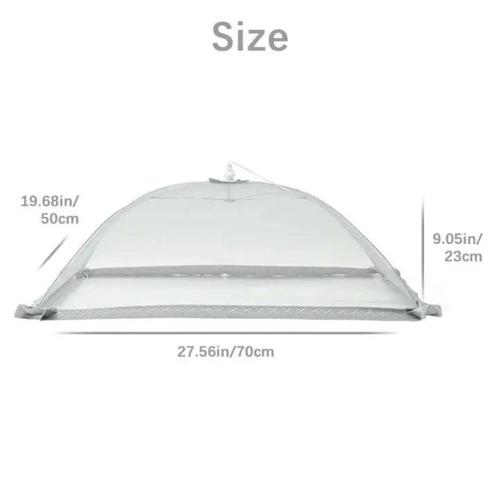 Red lavable plegable para alimentos, mosca, mesa, cubierta para platos a prueba de insectos, accesorios de iluminación para el hogar y la cocina - 1