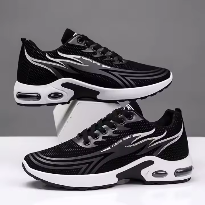 Zapatos de coco, zapatos deportivos para hombre, zapatos informales bajos 2025, zapatos para correr de tendencia con cordones para hombre - 1