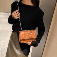 Bolso de hombro de diseñador a la moda para mujer, bolsos con asa de cuero PU, bolsos cruzados con correa de cadena para mujer - details 10