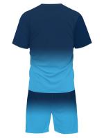 Nueva ropa deportiva con estampado 3D para hombre, conjunto de fitness, traje para correr, camiseta informal + conjunto de pantalones cortos, ropa deportiva transpirable para correr, traje a rayas - details 0