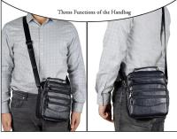 Bolsos de mensajero de moda novedosa para hombre, bolsos de cuero auténtico para hombre, bolso cruzado de marca de lujo para hombre, bolso de hombro para Mini Pad para niño - details 1