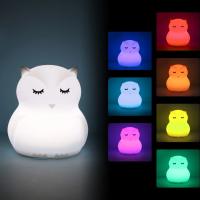 Lámpara LED Mini de Dibujos Animados Luz Nocturna RGB Portátil Silicona - details 12