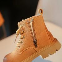 Botas cortas de moda para niños y niñas, zapatos de cuero elegantes y versátiles, estilo británico, fondo suave, antideslizantes, novedad de Otoño de 2024 - details 8