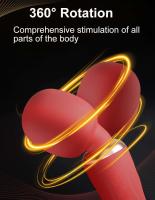 Vibrador de Doble Motor Wand de Silicona de Tamaño Grande Masajeador de Punto G para Pareja - details 4