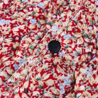 Chaquetas florales, chaqueta ultraligera sin mangas de otoño, base de algodón cálida para invierno, chaqueta con botones para mujer - details 15