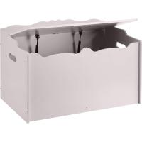 Caja de juguetes de madera, color gris, 76,2 x 45,7 x 48,3 cm - details 1