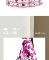CHCH Vestido de fiesta con estampado de falda larga y camisa con mangas nuevas para mujer - details 8