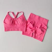 Conjuntos de Yoga de 2 uds., trajes de entrenamiento de cintura alta para mujer, ropa de gimnasio, trajes deportivos, chándal de Fitness, ropa deportiva, traje corto - details 10