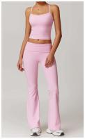 Conjunto de Yoga de Alta Cintura Top Deportivo Halter para Mujer Leggings de Cintura Afilada - details 12