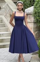 Vestido de chaleco de color sólido de ropa de mujer europea y americana - details 3