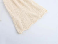 OUWU- Primavera Nueva Moda Mujer Nuevo Tejido Temperamento Atmósfera Volantes Trompeta Manga Cuello Redondo Suéter Ropa Femenina - details 4