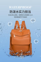 Mochila de cuero blanco y amarillo para mujer, bolsa de trabajo suave y sencilla, con correa para el hombro, informal, de viaje - details 8