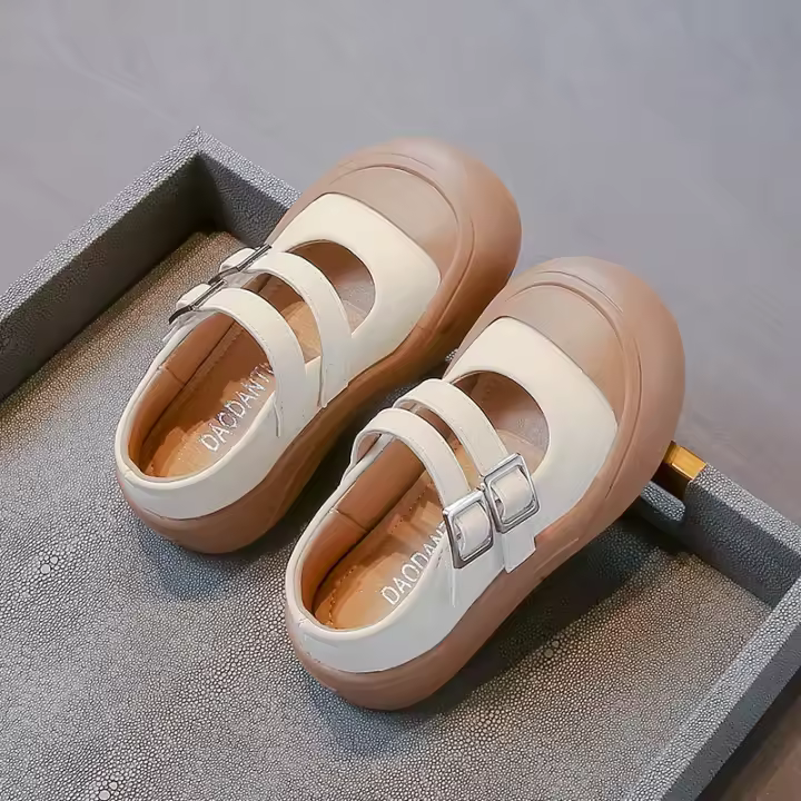 Zapatos antideslizantes informales de cuero para niña, transpirables multifuncionales, estilo coreano, novedoso otoño, 2024 - 1