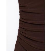 Vestido de malla de seda plisado clásico para mujer nuevo estilo hecho a mano - details 12