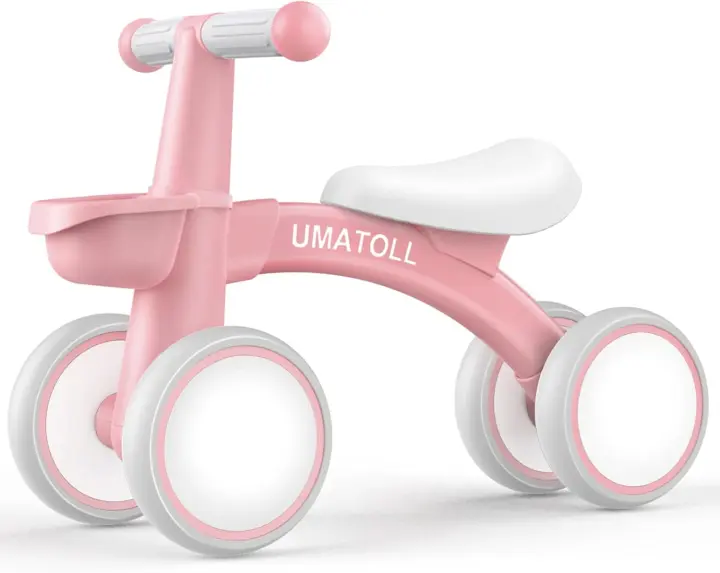 Bicicleta sin Pedales para niños a partir de 1 año de equilibrio, Juguetes Bebés de 12 a 24 meses, Bici Bebe con Canasta, Primera Bicicleta para Niños y Niñas como Regalo Cumpleaños - 1