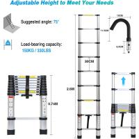 Escalera Telescópica de Aluminio de 5m Portátil, Desmontable, Antideslizante, Extensible, Multiusos, Carga de 150kg Mejoras del Hogar y Herramientas - details 66