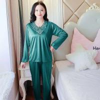 Conjunto de pijama de satén grande 5XL, pijamas cortos, decoración del hogar de mediana edad, pijamas de mujer baratos - details 60