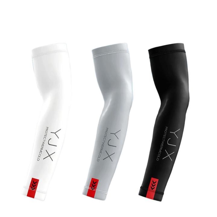 1 par de mangas de verano refrescantes para brazos, seda de hielo, protección solar deportiva, cubierta para brazo, fútbol, ​​Golf, correr, ciclismo, guantes para conducir, hombres y mujeres