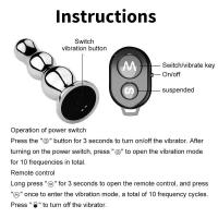 Leten Vibrador de Metal con Control Remoto Inalámbrico Vibradores Dilatador Anal para Hombres Adultos Coqueteo Masturbación Adultos. - details 19