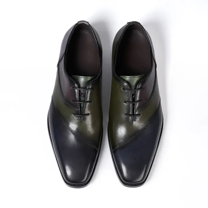 Zapatos de vestir de negocios italianos hechos a mano para hombres - 1