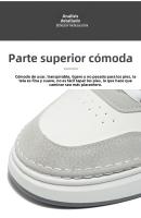 Nuevos Zapatos Deportivos Versátiles De Moda, Zapatos De Tablero Bajos De Cuero Casual Para Hombres - details 3