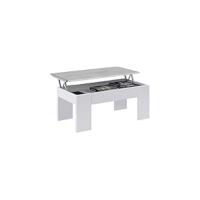Mesa de Centro Elevable Modelo LC Acabado en Blanco Artik y Roble Canadiano - details 4