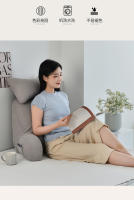 Almohada de Lumbar Ultra Comodidad Espalda y Brazos Grises Cubierta de Microplush Desmontable - details 16