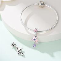 Nuevos Dijes de Plata de Ley 925 Diseño de Abrazo de Amor Zirconia Joyería de Mujer DIY Pulseras - details 56