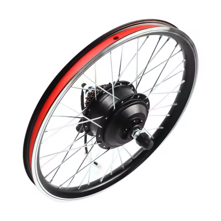 Kit de conversión de bicicleta eléctrica, Motor de cubo de rueda delantera y trasera, 20 ", 250W - 1