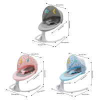 Balancín de bebé para niños con Control remoto y Bluetooth, ajuste de tiempo, capacidad de carga máxima 18kg, columpio automático, para 0 a 18 meses - details 1