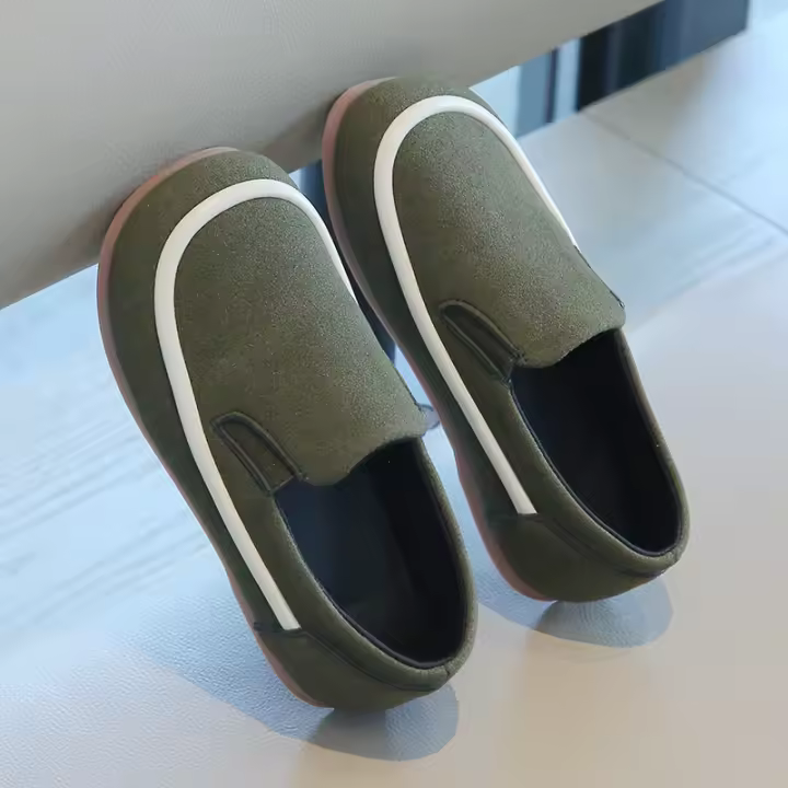 Zapatos informales para niños pequeños, mocasines antideslizantes de tela de terciopelo, suaves, a la moda, para primavera y otoño - 1