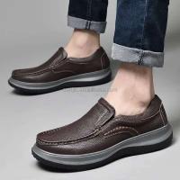 Nuevos zapatos de vestir de negocios de la más alta calidad 2025 hechos de cuero puro para hombres, carne de res, zapatos casuales, marca italiana - details 12