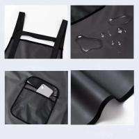 Delantal de trabajo resistente al aceite de PVC para el hogar, impermeable, Negro transparente, delantales de limpieza a prueba de suciedad - details 1