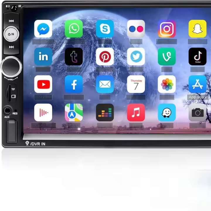 Radio de Coche con Bluetooth Manos Libres Radio FM |   AUX |   USB dual |   TF + Control del Volante - 1