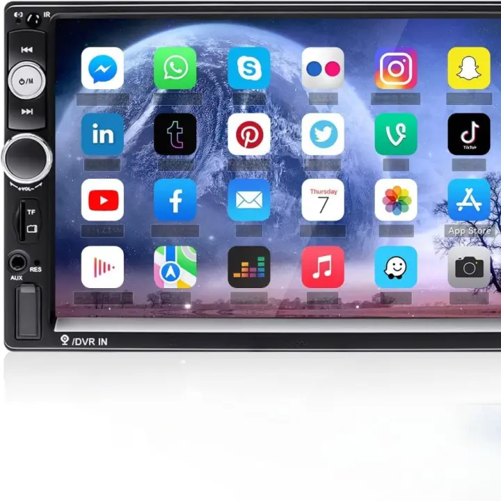 Radio de Coche con Bluetooth Manos Libres Radio FM |   AUX |   USB dual |   TF + Control del Volante - 1