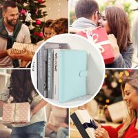 Carpeta de Anillos de Cuero PU A5 con Cubierta Refillable Ideal para Uso al Aire Libre y en Interiores Carpeta de Notas de Negocios y de Reuniones - details 2