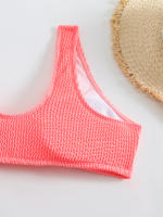 Bikini de cintura alta para mujer, traje de baño deportivo unicolor, traje de baño Sexy a rayas, ropa de baño para mujer, ropa de playa 2025 - details 32