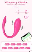 Control APP Vibrador Estimulación Clitorial G-spot Huevo Vibrante Inalámbrico para Adultos - details 3