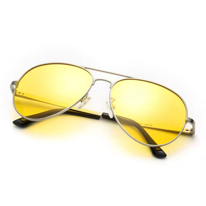 Gafas de seguridad antideslumbrantes con visión nocturna, lentes polarizadas amarillas para conducción diurna y nocturna, protección UV400. - 1