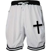 Pantalones de Baloncesto Cruzado para Hombres Línea de Malla de Secado Rápido Cintura Elástica - details 11