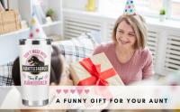 Ideas de regalos de cumpleaños, día de la madre y Navidad - Regalos de tía y tía para mujeres - Taza para beber café con tapa - Vaso de acero inoxidable de 20 oz - details 0