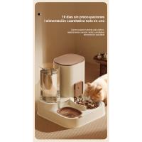Alimentador automático para gatos, dispensador de agua, bebedero para perros y gatos, tazón de alimentación de acero inoxidable, botella para beber, cuencos, suministros para mascotas - details 6