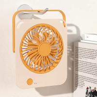 Ventilador portátil recargable por USB, diseño de escritorio y montaje en pared, fuerte volumen de aire con 3 niveles de ajuste, funcionamiento silencioso, adecuado para oficina en casa, dormitorio y dormitorio, ¡un regalo de verano ideal! dormitorio y do - details 5