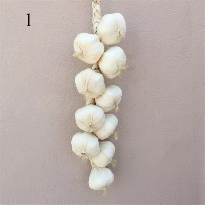 10 Uds./cuerda decoración de fiesta comida de imitación ajo Artificial cebolla simulación verduras decoración del hogar accesorios de fotografía - 1